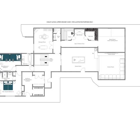 Chalet Alpaca Meribel Floor Plan 2